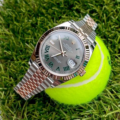 rolex gold wimbledon|rolex datejust wimbledon pics.